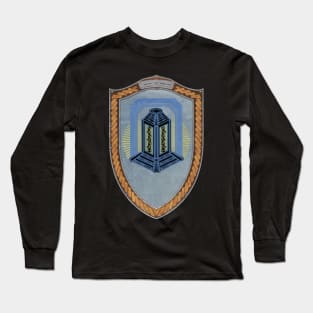 Nightwatch (Shield copper Celtic Rope and silver rims) Long Sleeve T-Shirt